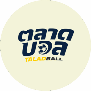 โลโก้ TaladBall ตัวอักษร “ตลาดบอล TALADBALL” บนพื้นวงกลมสีครีม ใช้เป็นรูปโปรไฟล์ผู้เขียน
